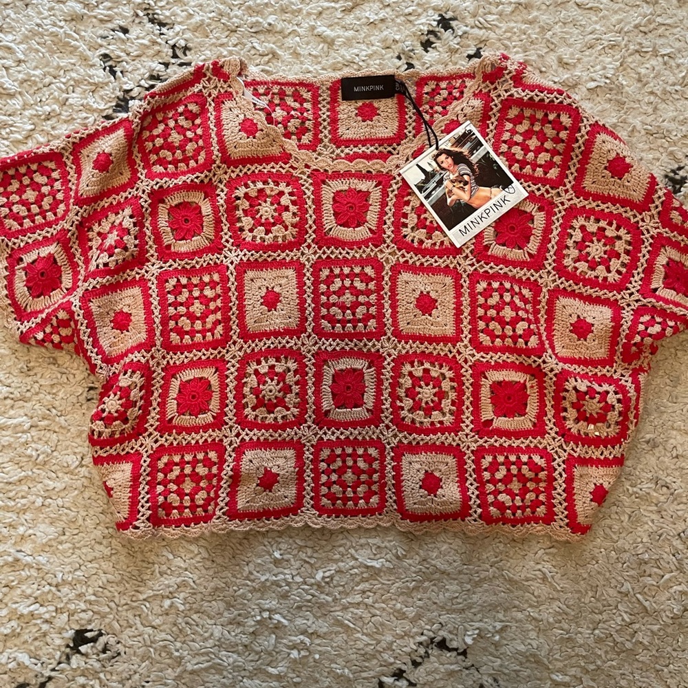Minkpink crochet top - Picture 2 of 2